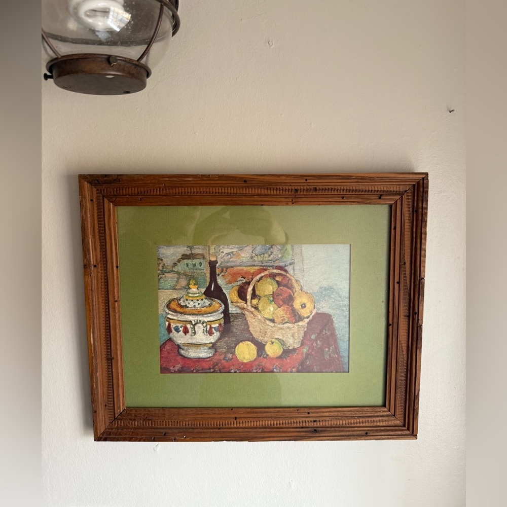 Custom Framed Print of Still Life with Soup Tureen French Artist Paul Cézanne